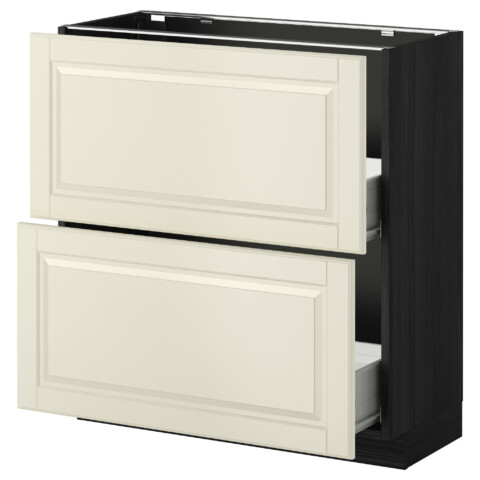 Напольный шкаф 2 фронтальные панели/2 средняя ящик МЕТОД / ФОРВАРА черный артикуль № 999.132.59 в наличии. Online сайт IKEA Беларусь. Недорогая доставка и соборка.