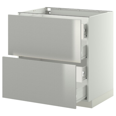 Напольный шкаф 2 фронтальных панели, 4 средняя ящик МЕТОД / ФОРВАРА белый артикуль № 299.168.45 в наличии. Интернет каталог IKEA Минск. Быстрая доставка и монтаж.