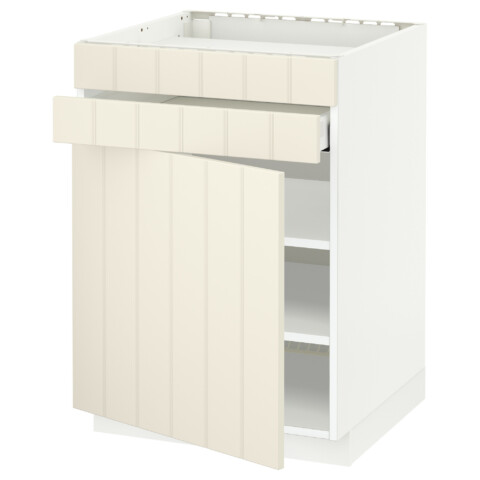 Напольный шкаф для варочной панели, доводчик, 2 фасада, 1 ящик МЕТОД / МАКСИМЕРА белый артикуль № 592.307.06 в наличии. Онлайн сайт IKEA Минск. Быстрая доставка и монтаж.