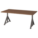 Письменный стол, 160×80 см, коричневый, темно-серый IKEA IDÅSEN ИДОСЕН 992.810.39