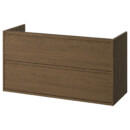 Шкаф для раковины с ящиками, 120x48x63 см, коричневый под дуб IKEA ÄNGSJÖN 905.350.93
