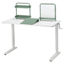 Стол-трансформер, комбинация, 117×60 см, белый, светлый серо-зеленый IKEA RELATERA 995.557.60