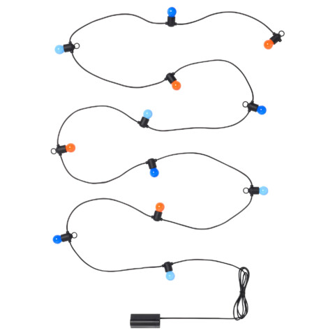 Гирлянда, 12 светодиодов, с батарейным питанием, для сада разноцветный IKEA SOLVINDEN 205.931.85