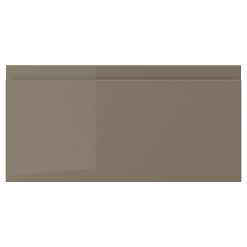Фронтальная панель ящика, глянцевый темный серо-коричневый, 40×20 см IKEA VOXTORP ВОКСТОРП 505.817.70
