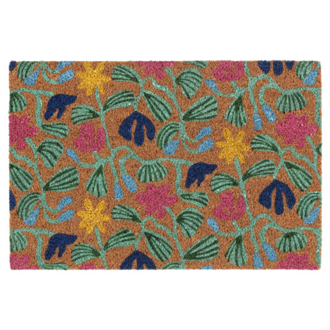 Придверный коврик для дома, разноцветный, цветочный орнамент, 40×60 см IKEA VÄGKURVA 805.919.61